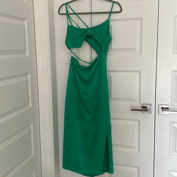 Zara Dresses & Skirts - Zara cut out satin effect dress